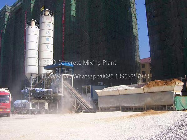 出口多哥HZSM60混凝土攪拌站